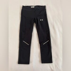 Under Armour‎ Heat Gear Leggings Womens XS Black Compression Stretch Extra Small